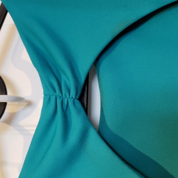 NWT BCBG MAXAZRIA Long Turquoise Dresss - Picture 8 of 12